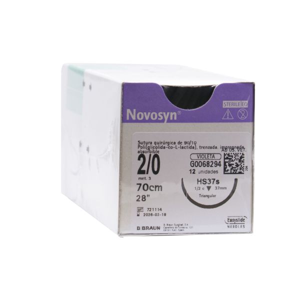 NOVOSYN 2/0 HS37S 70CM B/12