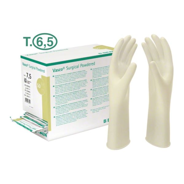 GANTS CHIRURGICAUX VASCO TAILLE 6,5 B/50