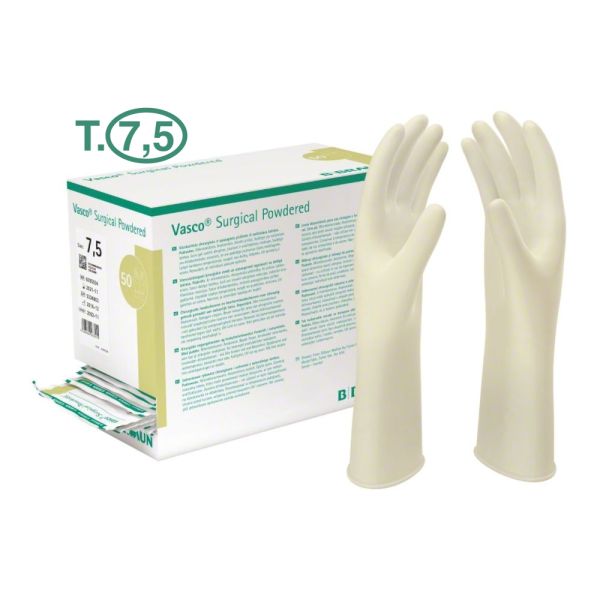 GANTS CHIRURGICAUX VASCO TAILLE 7,5 B/50