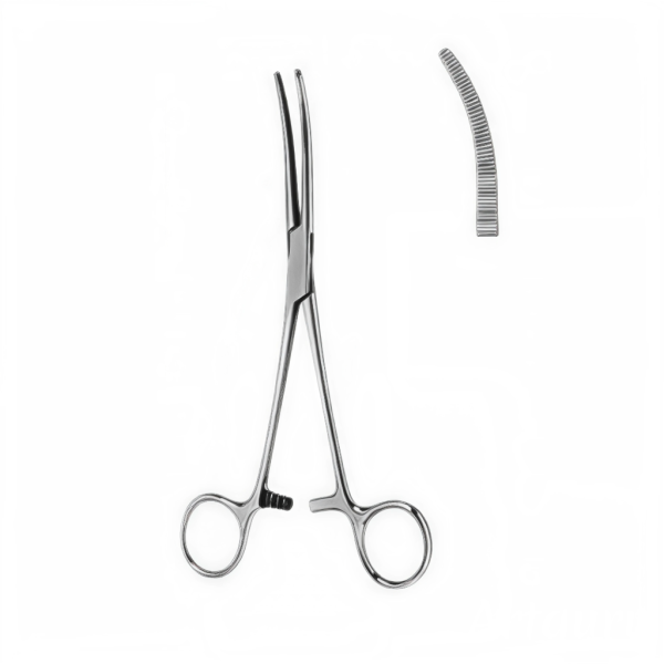PINÇA HEMOSTÁTICA KOCHER TALMED CURVA 18CM